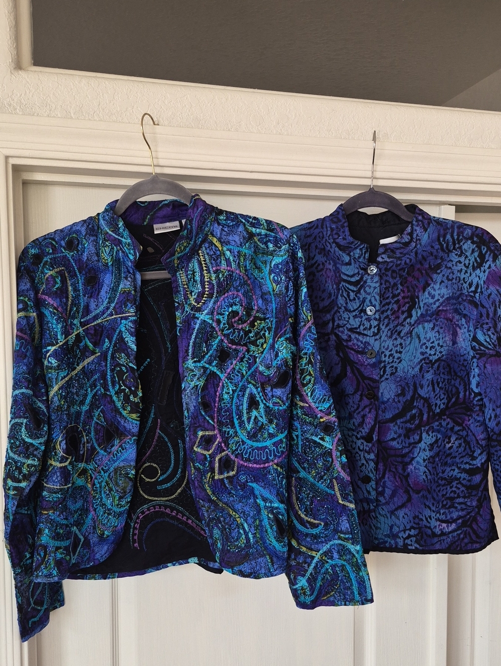 Chico's 100% Silk, Statement Jackets Sz Med - Picture 14 of 16